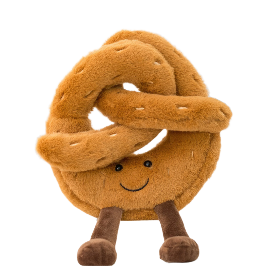 A standalone Pretzel plushie that is incredibly soft and cuddly. This plushie is designed to look like a scrumptious pretzel. Pretzel, Plushie, Soft, Cuddly, Toy, Toys, Squishy, Soft Toys, Stuffed Toys, Plush Toy, Plush Toys, Premium, Quality, Adorable, Cuddly, Playful, Collectibles, Huggable, Kids Toys, Children's Gifts, Gift Ideas, Gifts, Teddy Bear.