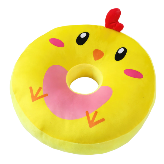 A standalone Snuggle Donut plushie featuring an adorable chick design. This plushie is shaped like a donut and is incredibly soft and cuddly. Snuggle Donuts, Plushie, Chick, Donut, Soft, Cuddly, Toy, Toys, Squishy, Soft Toys, Stuffed Toys, Plush Toy, Plush Toys, Premium, Quality, Adorable, Cuddly, Playful, Collectibles, Huggable, Kids Toys, Children's Gifts, Gift Ideas, Gifts, Teddy Bear.