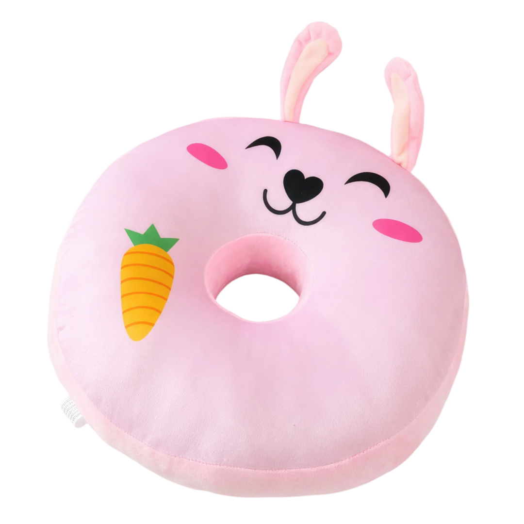 A standalone Snuggle Donut plushie featuring a cute rabbit design. This plushie is shaped like a donut and is perfect for snuggling and playing. Snuggle Donuts, Plushie, Rabbit, Donut, Soft, Cuddly, Toy, Toys, Squishy, Soft Toys, Stuffed Toys, Plush Toy, Plush Toys, Premium, Quality, Adorable, Cuddly, Playful, Collectibles, Huggable, Kids Toys, Children's Gifts, Gift Ideas, Gifts, Teddy Bear.